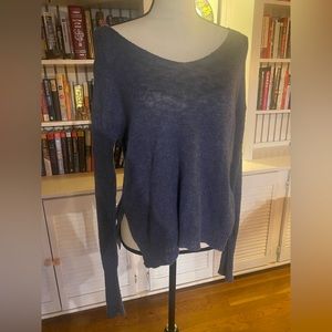 Hollister size M/L thin knit blue sweater